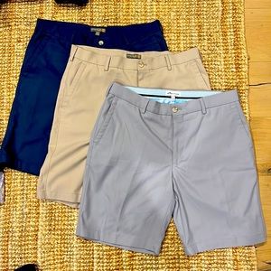 Peter Millar Mens Wicking Shirts Size 34 Bundle